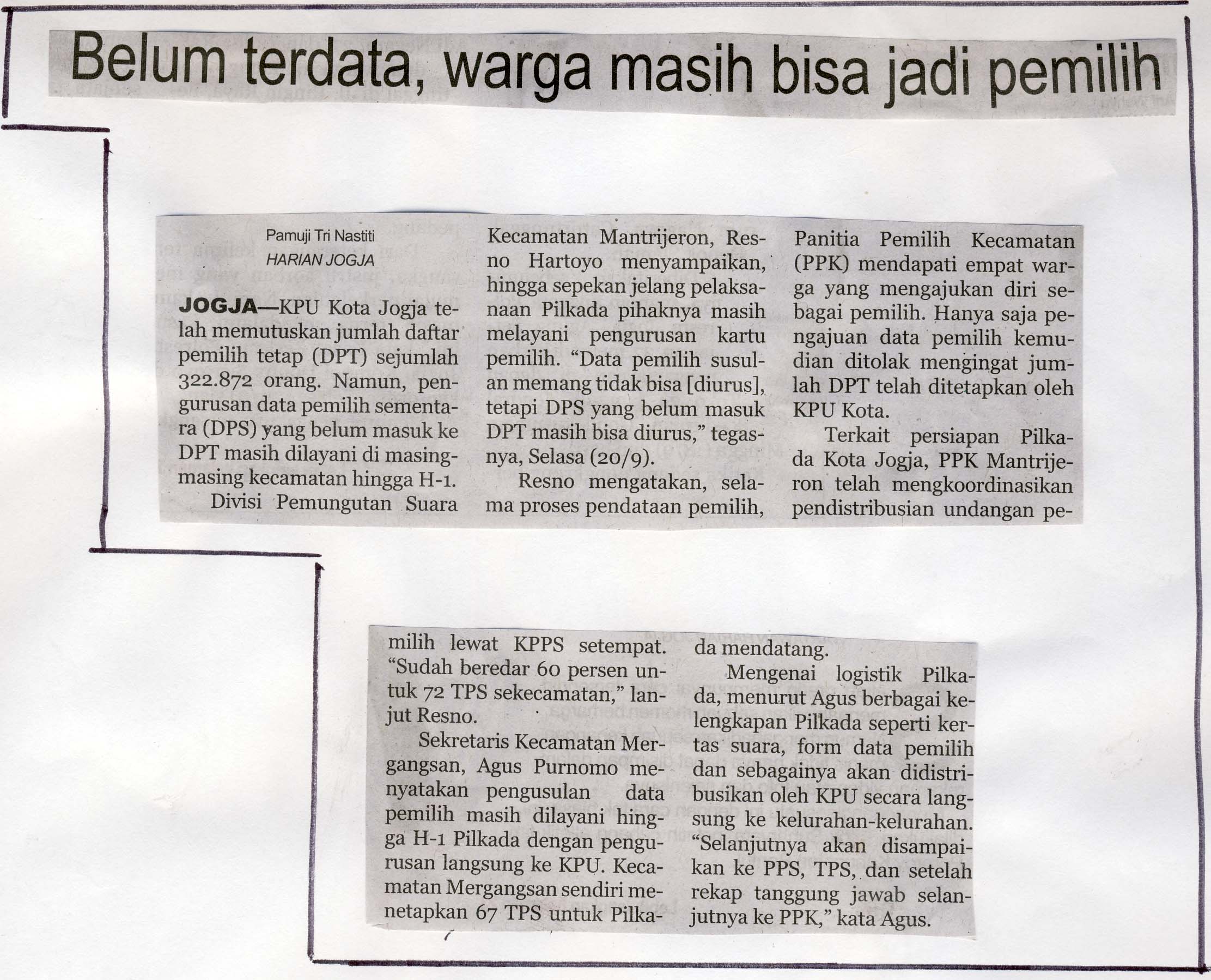 Kliping jogja terbaru